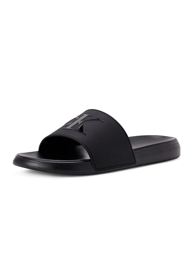 Calvin Klein Men's Wiston Sandal, Black Logo 002, 10