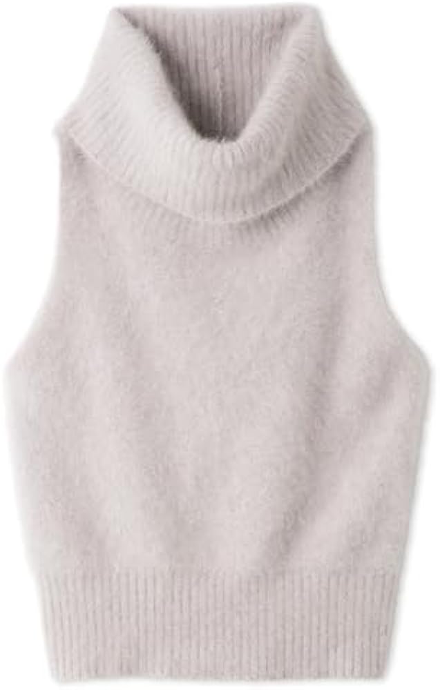 スナイデル　フォックスファーショートカーディガン　ノースリータートルプルオーバー snidelフォックスファーショートカーディガンノースリタートルプル