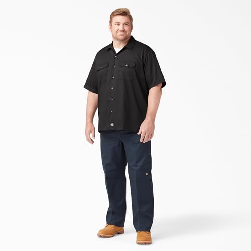 Dickies Men’s Short Sleeve Work Shirt – Durable Twill Button Down Shirts for Men, Lightweight Uniform for Daily Wear