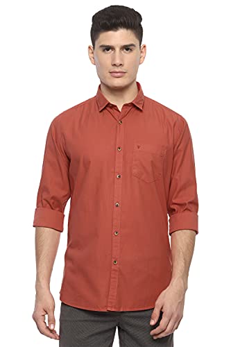 Image of Van Heusen Formal Checkered Shirt for Men| Premium Cotton| Full Sleeves| Slim Fit |Breathable Fabric
