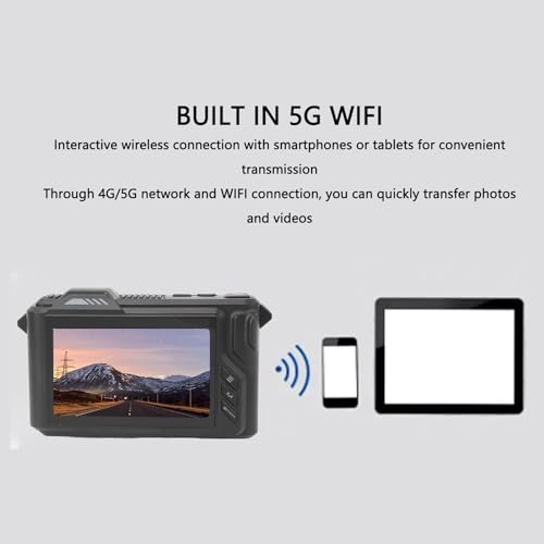 Fotocamera Digitale 5K, Fotocamera per Vlogging Wi-Fi da 50 MP con Schermo da 4 Pollici Zoom Digitale 50X Visione Notturna a Colori, Fotocamere 5K per Fotografia Video Fotocamera Digitale 5K, Fotocamera per Vlogging Wi-Fi da 50 MP con Schermo da 4 Pollici Zoom Digitale 50X Visione Notturna a Colori, Fotocamere 5K per Fotografia Video