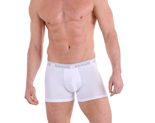 Navigare 573/E (Pacco Da 6) Bóxer, Bianco, XXL (Tallas De Fabricante : 7) (Pack de 6) para Hombre