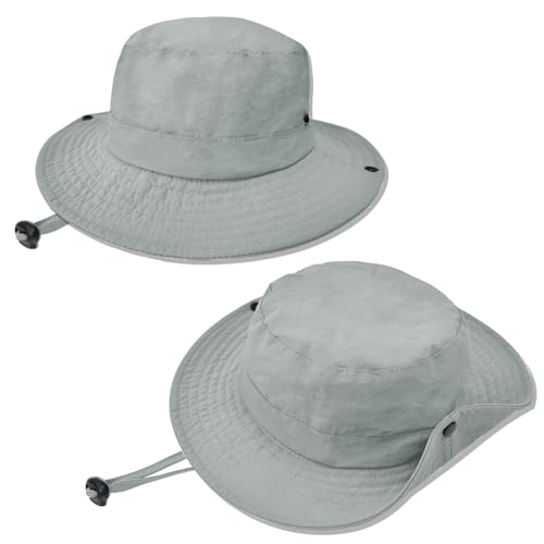 Image of Outdoor Kids Sun Hat UPF 50+ Quick Dry Foldable Bucket Hat Lightweight Adjustable Fishing Safari Hat for Girls and Boys