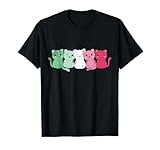 abrosexueller Flaggenflor Pride LGBTQ Katzen süße Abrosexua-Katze T-Shirt