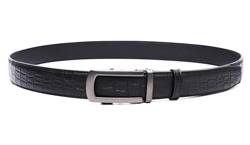 Image of WildHorn Men's Genuine Leather Belt for Men| Premium Auto-Lock Buckle | Adjustable up to 48 inch | Formal & Casual Wear | Micro-Adjust Fit | Stylish Gift Box Included