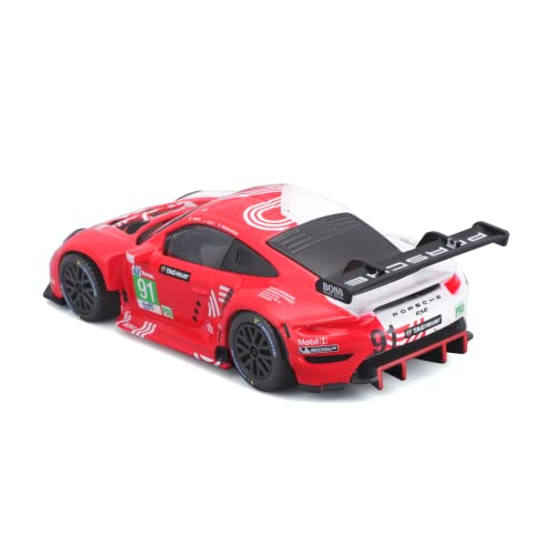 Bburago Porsche 911 RSR LeMans escala 1:43 Rojo miniatura 7