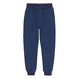 HiddenValor Boys Active Soft Terry Jogger Sweatpants with Pockets (4-20 Years) (Blue, X-Large)