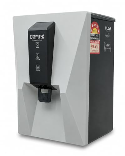 Image of D'PHYLTER Alkaline RO Water Purifier Filter for Home, 9L, Smokey Grey | 8-stage RO+UV+UF, TDS controller, copper & alkaline minerals, 9L tank, for borewell tanker & municipal water to 2000 PPM