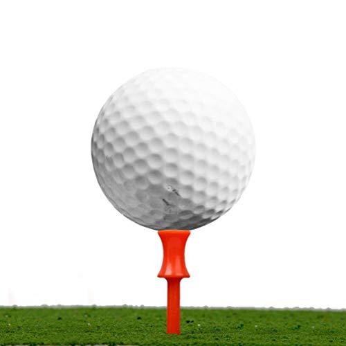 Garneck 40 peças de camisetas de golfe de plástico Step Golf Tees reduzem a fricção lateral Spin Gol