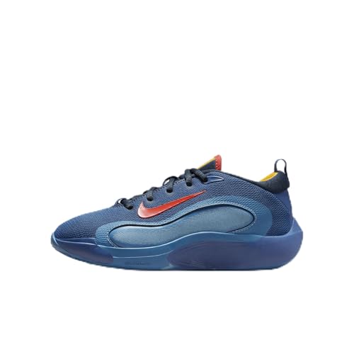 Nike IsoFly Big Kids' Basketball Shoes (FN4384-400, Mystic Navy/Armory Navy/Aegean Storm/Cosmic Clay) Size 3