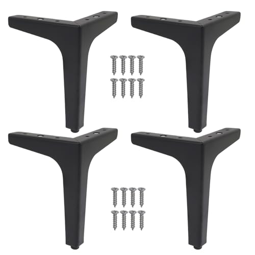 Patas De Mesa Metálicas | Patas De Mesa para Exterior - Base Angulada Reforzada para Cocina Comedor Hogar Y Encimeras