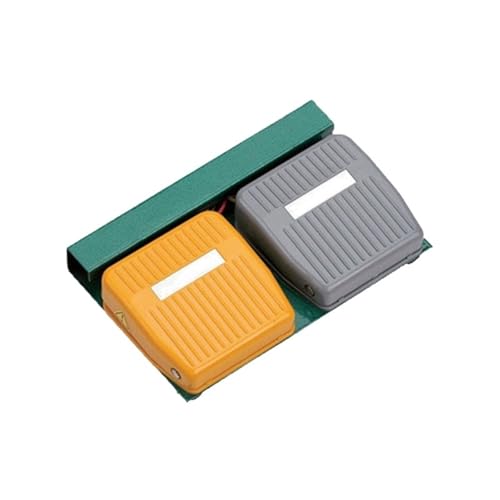 Interrupteur à pédale électrique double pour machines-outils Power F-201D robuste