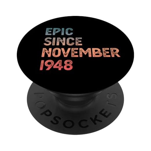 76 cumpleaños hombres mujeres épica desde noviembre de 1948 PopSockets PopGrip Adhesivo