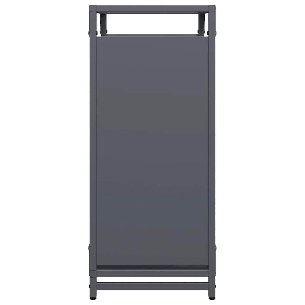 Genérico Leñero Antracita 60x28x65 cm Acero Laminado en frío,Casa y jardín,Accesorios para hornos de leña y chimeneas,Bolsas y Soportes de leña-864201