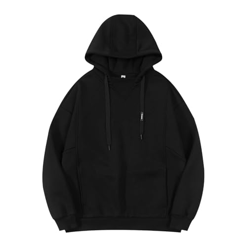 Mens Hoodie Oversized Big and Tall Hooded Sweatshirt Lightweight Casual Loose Pullover 2025 Fall Fashion Clothes