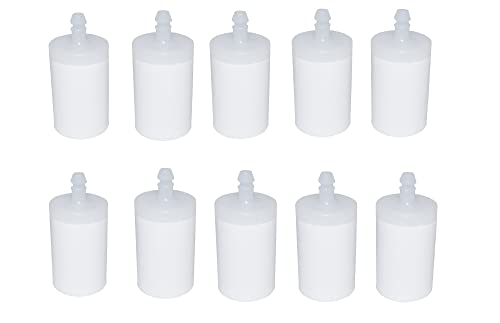 Hippotech - Pack de 10 filtros de Combustible para Husqvarna 3/16 I.D. Fuel Line - Placas de Repuesto para Motosierra (Pieza de fabricación: 503, 44, 32-01/506, 26, 41-11)