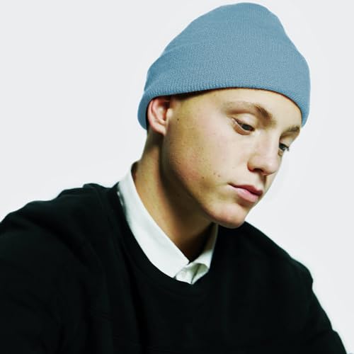 Image of Rosoz Beanie for Men Women Cuffed Knit Hat Winter Beanies Skull Cap Unisex