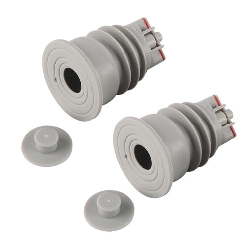 Namvo Junta de Manguera de Desagüe para Lavadora, Anillo de Sellado de Manguera de Silicona, Junta de Manguera de Desagüe Inhibidora de Olores para Lavadora, Junta de Desagüe de Suelo, 2 Unidades
