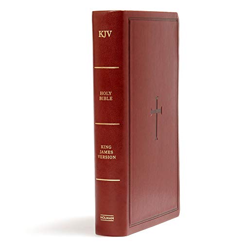 Image of KJV Large Print Personal Size Reference Bible, Brown Leathertouch Indexed, Red Letter, Pure Cambridge Text, Presentation Page, Cross-References, Full-Color Maps, Easy-to-Read Bible MCM Type