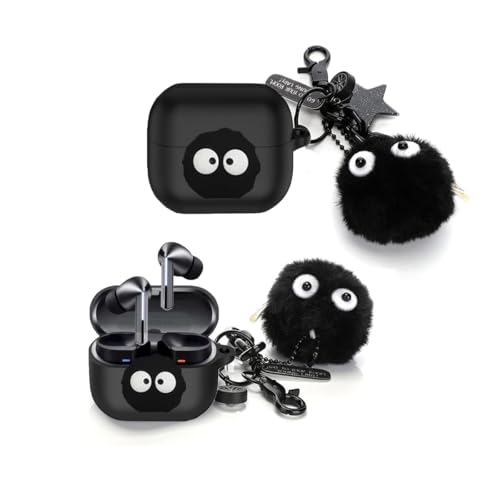 For Galaxy Buds 3 Pro/Buds 3 �p �P�[�X ���C�����X ���� ���� �J���r�i �ϏՌ� �V���R�� �P�[�X�J�o�[ �Ή�? Galaxy Buds 3 Pro/Buds 3 �P�[�X �L�[�z���_�[�t�� (�����Y)