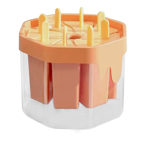 manhegari Moldes para paletas de hielo, 8 cavidades, moldes para paletas caseras, bandejas de congelador, utensilios de cocina para yogur, chocolate, caramelo, mousse, pastel