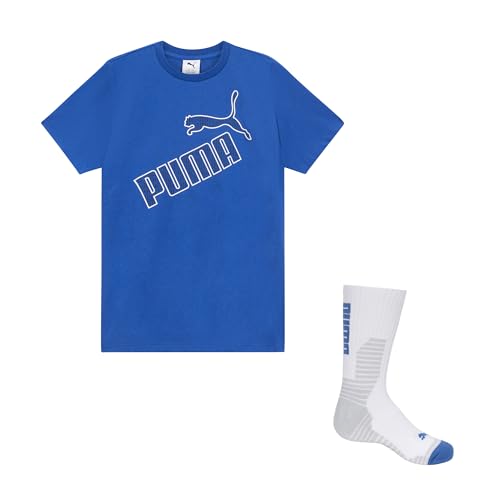 Image of Puma Boys' Graphic T-Shirt & Crew Sock Set