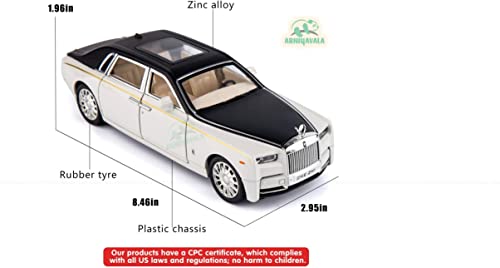 Image of 1 /24 Diecast Car Model Rolls-Royce (RYL-PNTM-,White)