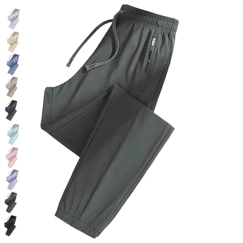 Nallywear Stretch Pants, Cooling Ultra Soft Perfect Drape Casual Pants, Comfort Everyday(Green,4X-Large_Jogger)