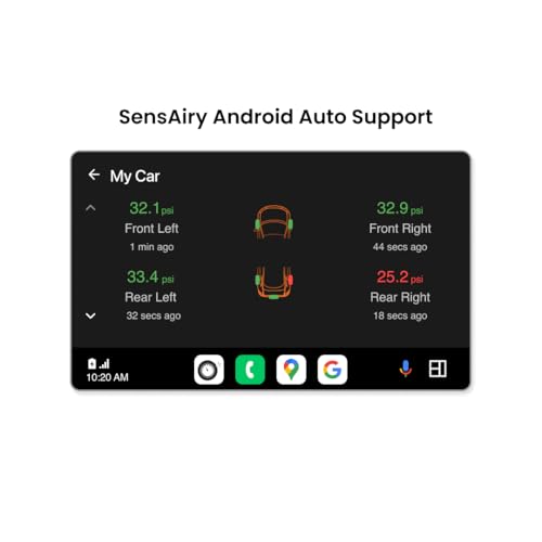 SensAiry Pro Bluetooth LE Tyre Pressure Monitoring System (TPMS) - 4 Sensors