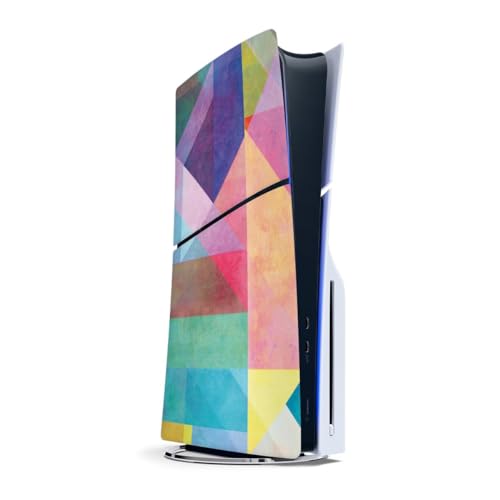 Film sticker Sony Playstation 5 Slim Disc Edition au design géométrique moderne et élégant