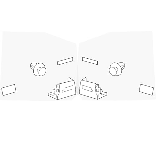 Genuine OEM Set of 2 Front Fender Protection Film For Toyota RAV4 2019-2020