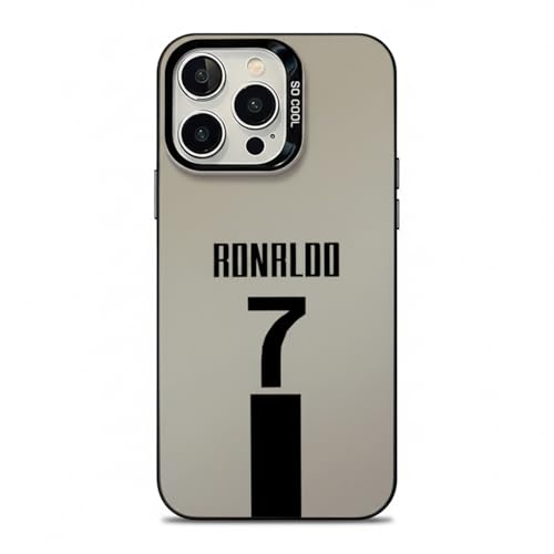 Phone Case for iPhone 15 - Ronaldo Jersey Style Pattern Design, Scratch-Resistant Anti-Slip Shockproof Ultra-Thin Protective Cover for Soccer Fans,Men and Women