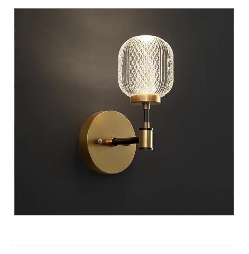 Applique murale LED luxe en métal moderne de salon
