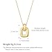 HESSAWELL Gold Pendant Necklace for Women Dainty Gold Statement Necklace for Fashion Jewelry