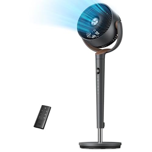 Dreo Pedestal Fan for Bedroom - 120° Oscillation, DC Motor