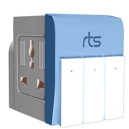 rts 3-in-1 Universal Travel Adapter Multi-Plug with Individual Switch Socket with Spike Buster Fuse Protected | multiplug Three pin Plug Socket |3 PIN