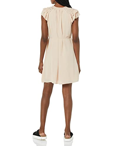 Amazon-Essentials-Womens-Relaxed-Fit-Lightweight-Georgette-Split-Neck-Flutter-Sleeve-Shift-Dress