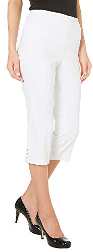 Counterparts Petite Pull-On Button Hem Capris