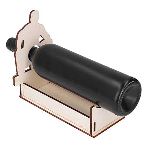 Soporte decorativo para vino tinto de madera ligera miniatura 1