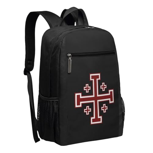 Crusader Cross Of Jerusalem Backpack 17 Inch For Travel Laptops Backpack2