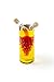 Fox Run 7050 Run Grape Motif Oil and Vinegar Cruet Dispenser Bottle, Clear Borosilicate Glass