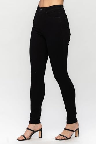 High Waist Tummy Control Classic Skinny Jeans for Women - Stretch Denim Pants 887573