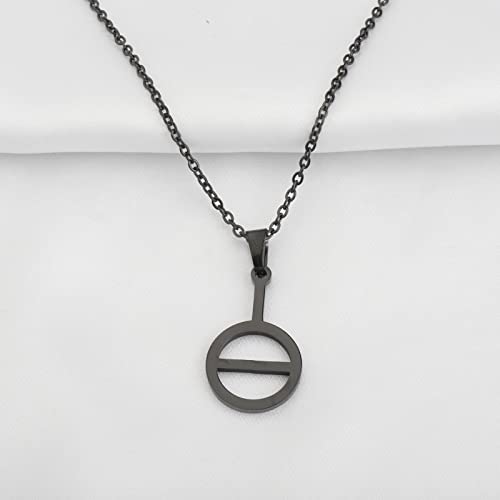 CENWA Agender Symbol Necklace Non-binary Gender Androgyne Androgyny Sign Genderqueer Genderfluid Bigender Trigender2