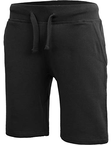 Hat and Beyond Mens Premium Sweat Shorts with Drawstring Fleece Comfort Active Loungewear (X-Large, Black)