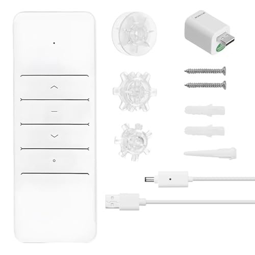 Motor De Persiana Enrollable Eléctrica WiFi Control Inteligente Aplicación Móvil Y Funcionamiento Remoto Automatización del Hogar Listo Motor De Cortina con Control Remoto ABS Silencioso