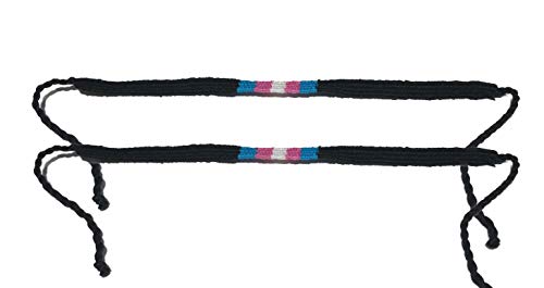 Strongest Link Transgender Pride Black Cotton Friendship Bracelet - (Set Of 2 Bracelets) #TOP3