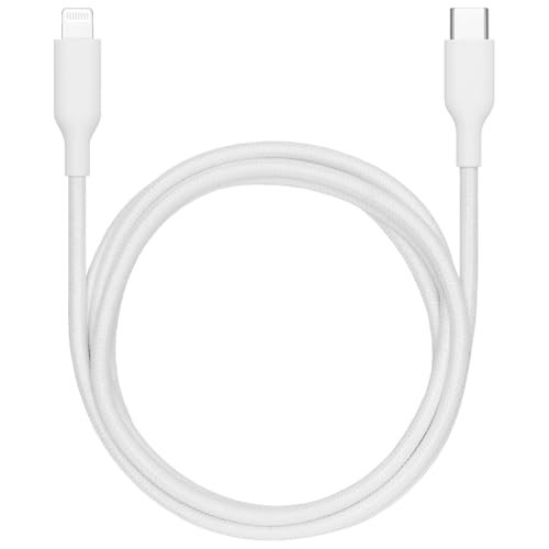 Image of Best Buy essentials Phone Charging Cables & USB Accessories - Lightning, USB-C & USB Cables, USB Hubs & Power Accessories (Lightning to USB-C Cable, 6 ft (WHT))