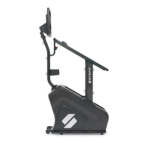 Image of STEPR+ Stair Master with 27 inch Touchscreen with Streaming Platforms | For Home Use, 140 SPM, 5.2 inch Step Height, 375 lb Capacity Stair Stepper Machine