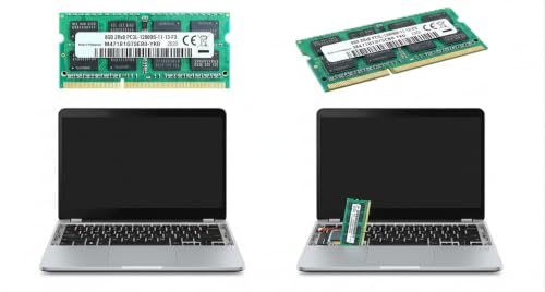 Image of 8GB DDR3L 1600MHz Laptop RAM - PC3L-12800S 204-Pin SODIMM 1.35V CL11 Laptop Memory Upgrade, Compatible Replacement for Samsung Part M471B1G73EB0-YK0