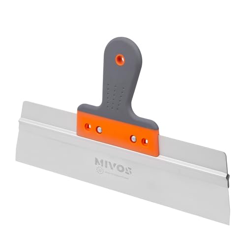 Mivos Spatule de Façade Professionnel en Acier Inoxydable 350 x 60 mm - Spatule de Finition pour Lisser la Surface - Couteau à Enduire de Façade avec Soft Poignée - Fabriqué dans l'UE Mivos Spatule de Façade Professionnel en Acier Inoxydable 350 x 60 mm - Spatule de Finition pour Lisser la Surface - Couteau à Enduire de Façade avec Soft Poignée - Fabriqué dans l'UE